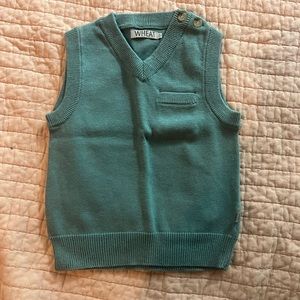 Vintage Wheat Brand Toddler Sweater Vest- Blue- Size 24M